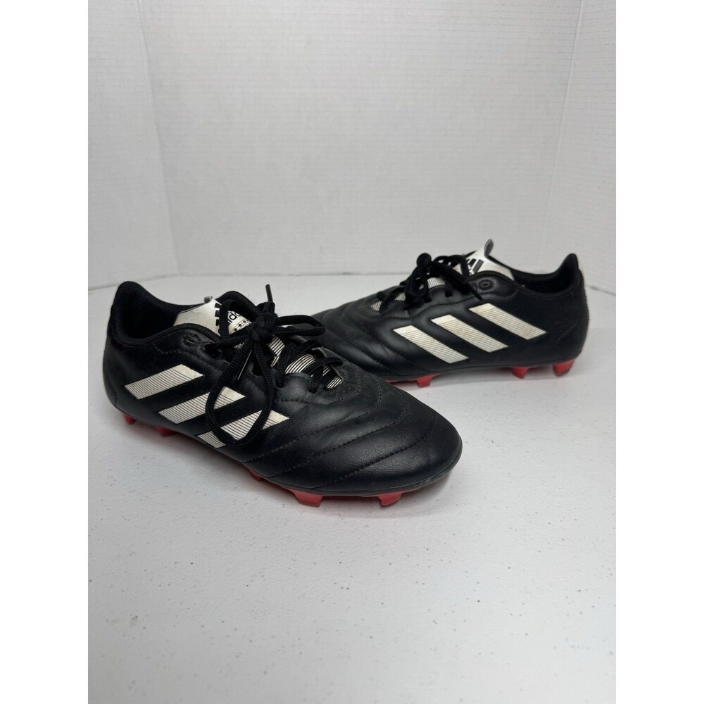 Adidas Black White Red Low Top Lace Up Soccer Cleats Size 7